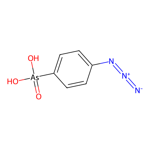 As-(4-Azidophenyl)arsonic acid structure