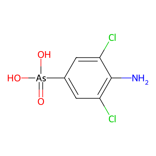 (4-amino-3,5-dichlorophenyl)arsonic acid structure