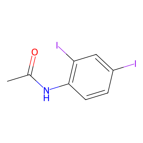 N-(2,4-diiodophenyl)acetamide structure