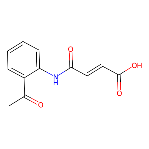 4-(2-Acetylanilino)-4-oxobut-2-enoic acid structure