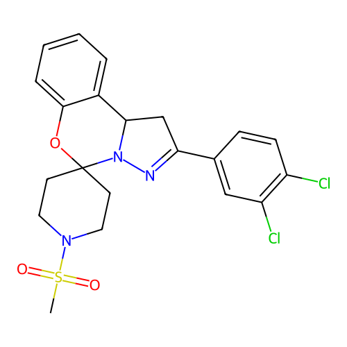 C21H21Cl2N3O3S structure