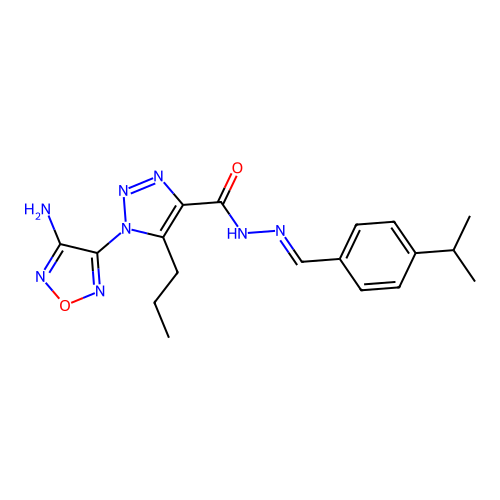 C18H22N8O2 structure