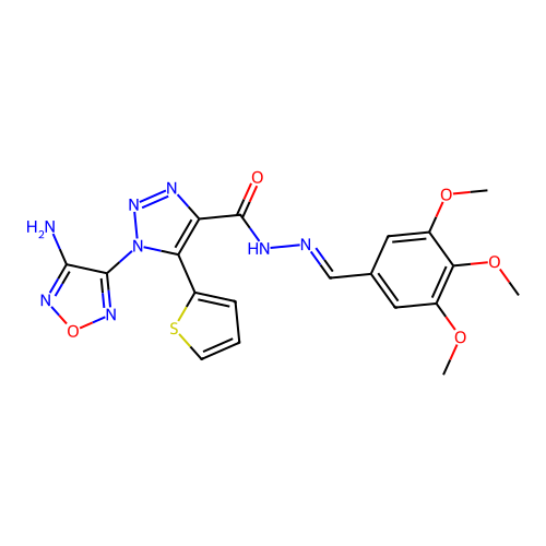 C19H18N8O5S structure