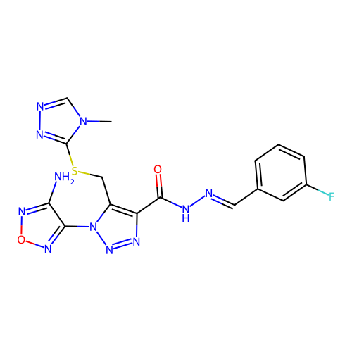 C16H14FN11O2S structure
