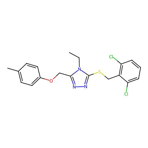 C19H19Cl2N3OS structure