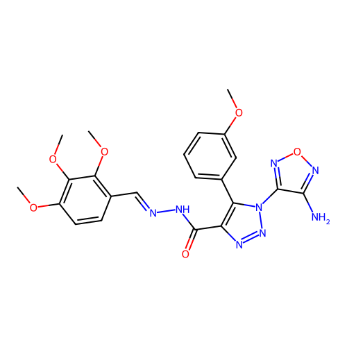 C22H22N8O6 structure