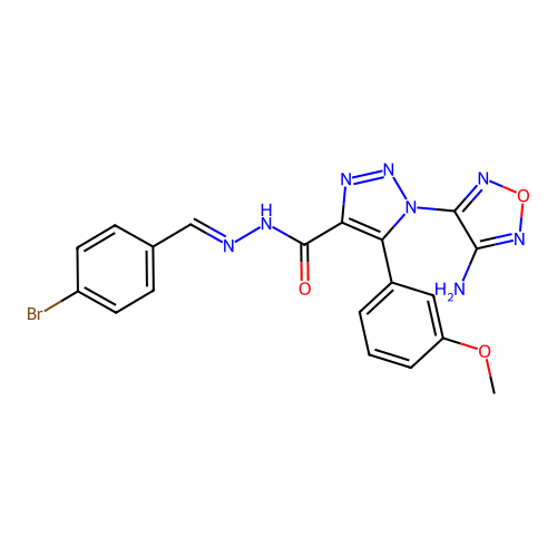 C19H15BrN8O3 structure