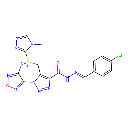 C16H14ClN11O2S structure