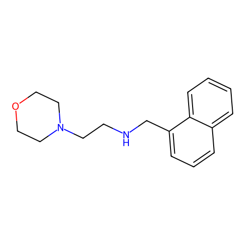 (2-Morpholin-4-yl-ethyl)-naphthalen-1-ylmethyl-amine structure