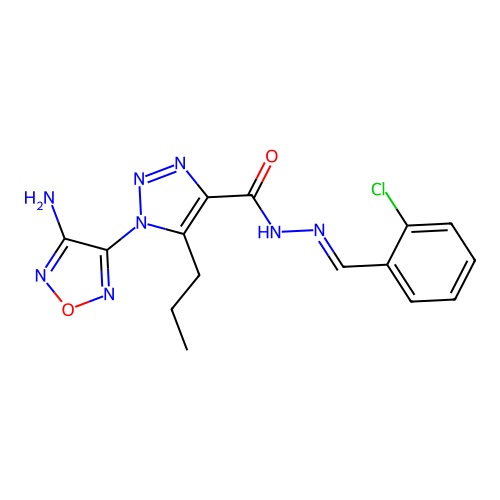 C15H15ClN8O2 structure
