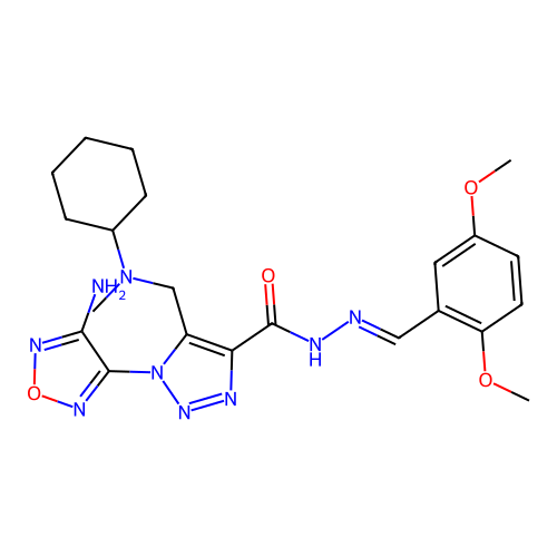 C22H29N9O4 structure