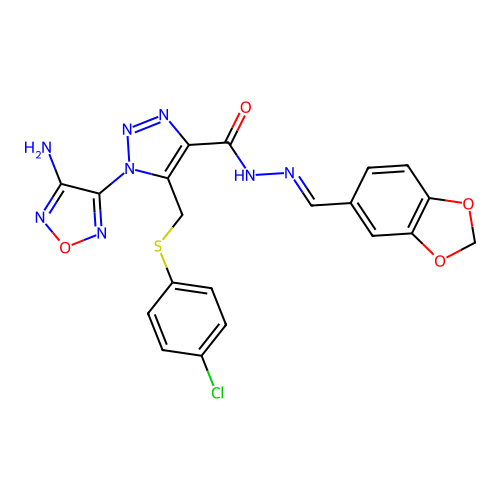 C20H15ClN8O4S structure