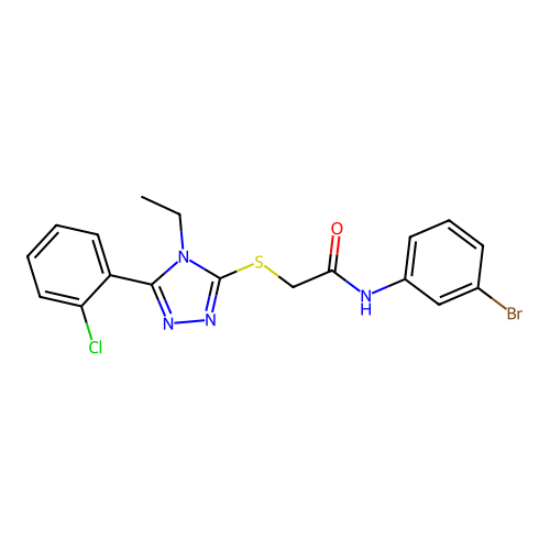 C18H16BrClN4OS structure