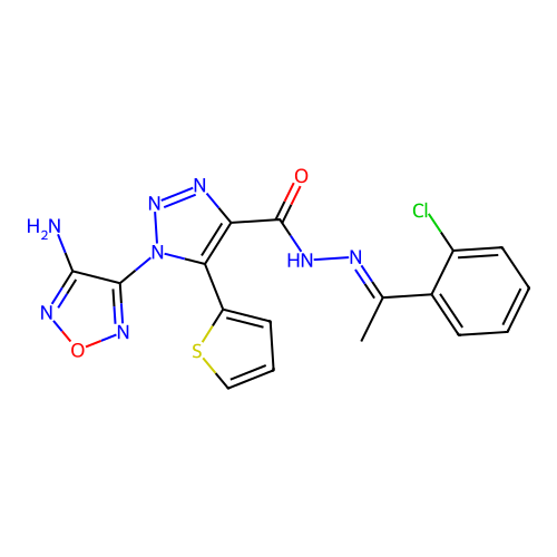 C17H13ClN8O2S structure