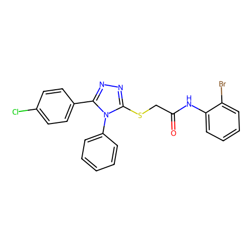 C22H16BrClN4OS structure