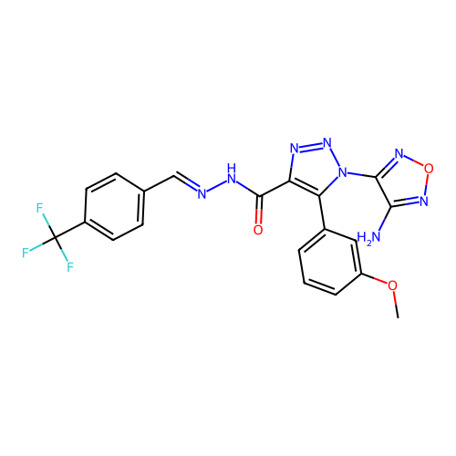 C20H15F3N8O3 structure