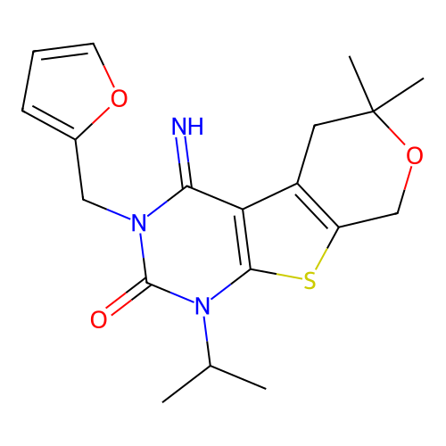 C19H23N3O3S structure