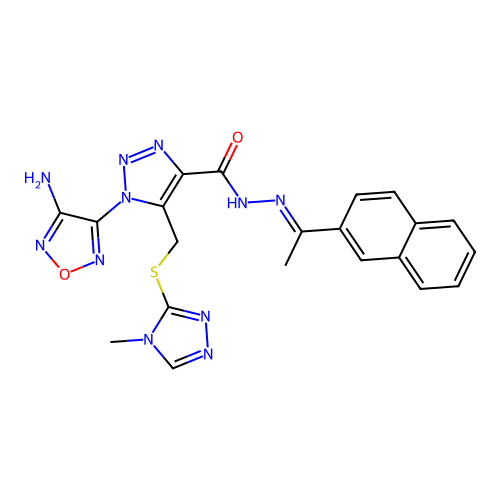 C21H19N11O2S structure