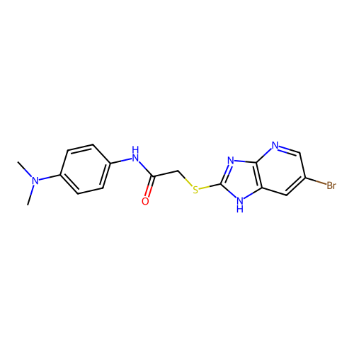 C16H16BrN5OS structure