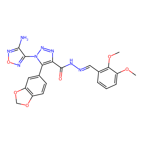 C21H18N8O6 structure
