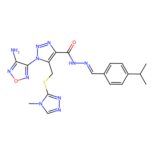 C19H21N11O2S structure