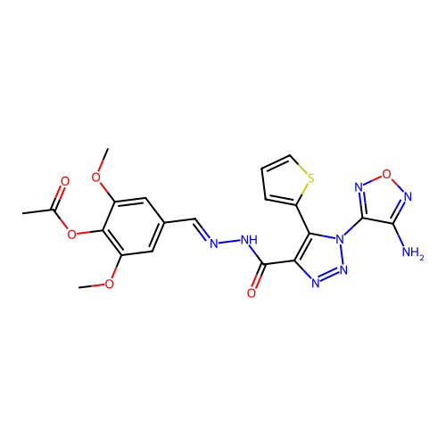 C20H18N8O6S structure