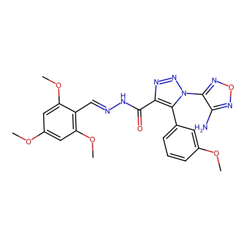 C22H22N8O6 structure