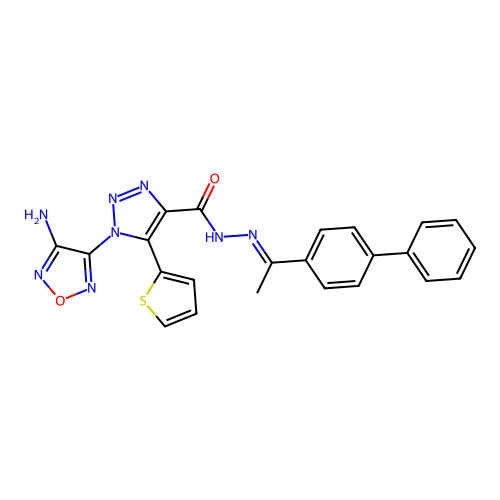 C23H18N8O2S structure