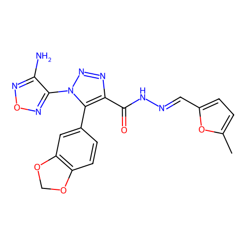 C18H14N8O5 structure