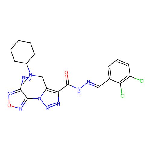C20H23Cl2N9O2 structure