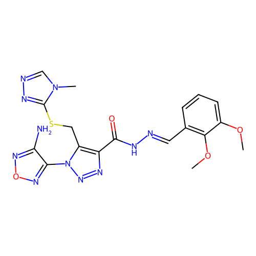 C18H19N11O4S structure