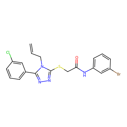 C19H16BrClN4OS structure