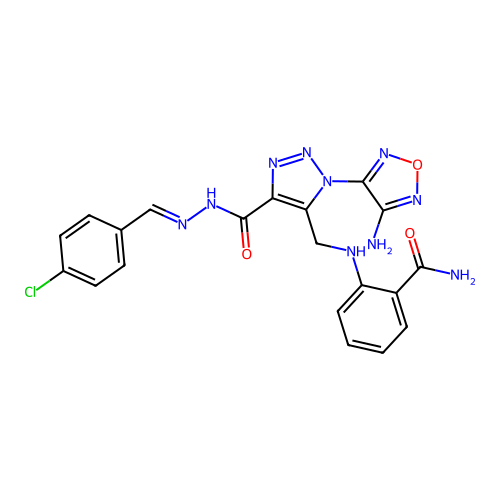 C20H17ClN10O3 structure