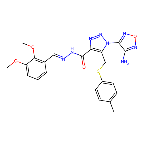 C22H22N8O4S structure
