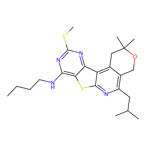 C23H32N4OS2 structure