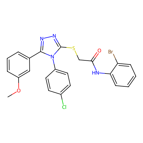 C23H18BrClN4O2S structure
