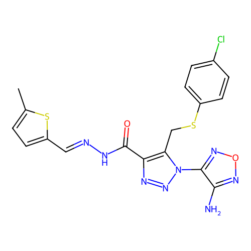 C18H15ClN8O2S2 structure
