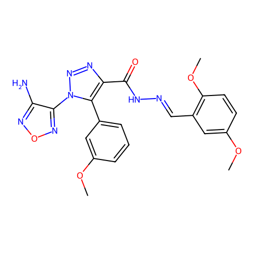 C21H20N8O5 structure
