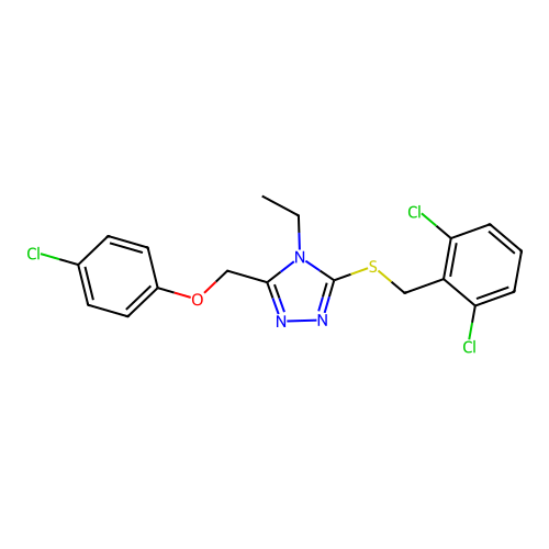 C18H16Cl3N3OS structure