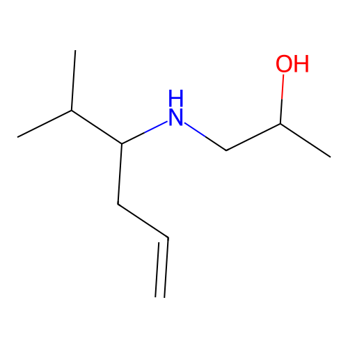 1-((2-Methylhex-5-en-3-yl)amino)propan-2-ol structure