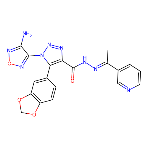 C19H15N9O4 structure