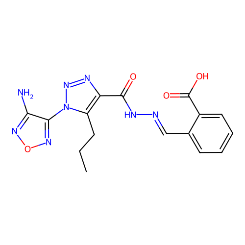 C16H16N8O4 structure