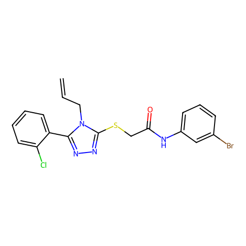 C19H16BrClN4OS structure