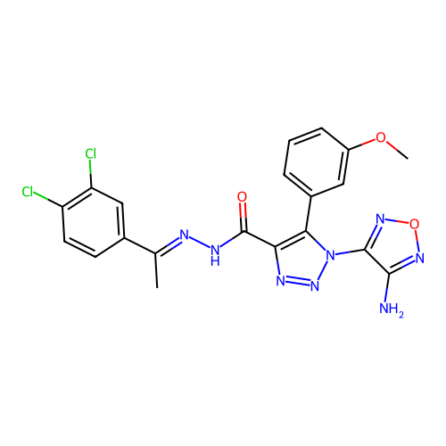 C20H16Cl2N8O3 structure