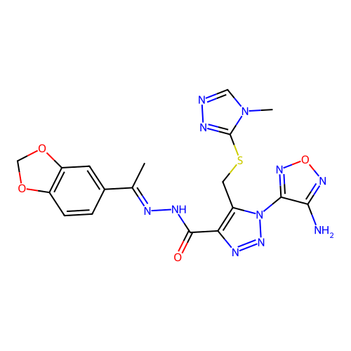 C18H17N11O4S structure