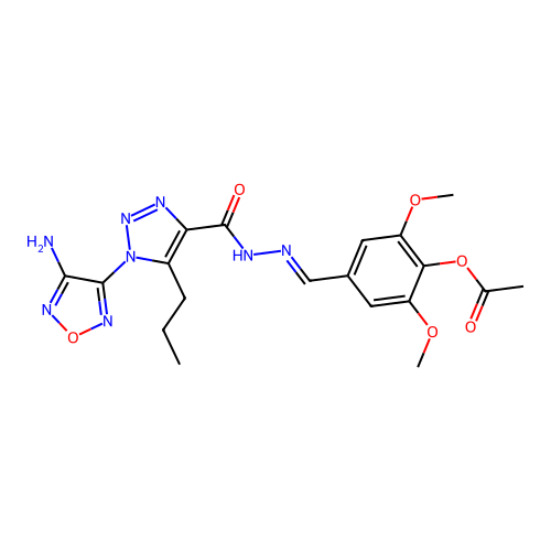 C19H22N8O6 structure