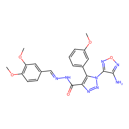 C21H20N8O5 structure