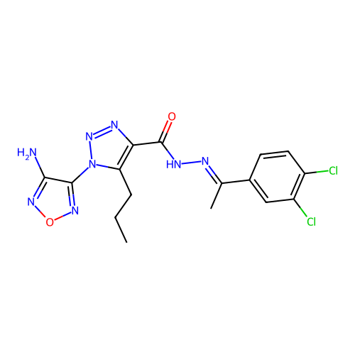C16H16Cl2N8O2 structure