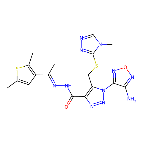 C17H19N11O2S2 structure