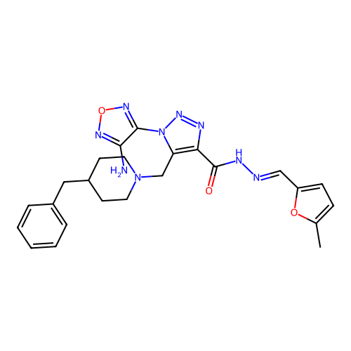C24H27N9O3 structure